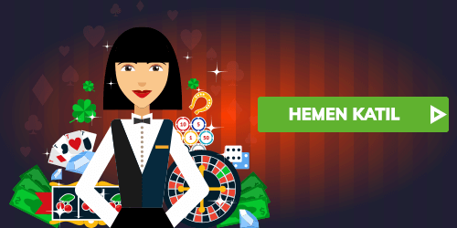Krupiye illüstrasyonu ve casino teması