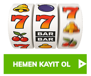 Slot makinesi görseliyle kayıt mesajı